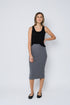 Lynne-Rib Knit Midi Skirt
